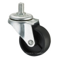 Light Duty Caster Series - 1in. Threaded Fork - Black PP